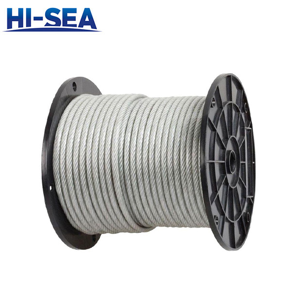 6V×37 Galvanized Shaped Strand Steel Wire Rope